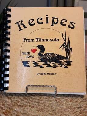 Vintage 1981 Recipes From Minnesota... With Love Spiral Cookbook by Betty Maliso
